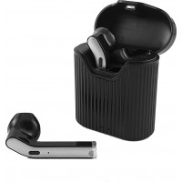 Επαναφορτιζόμενα ασύρματα ακουστικά Bluetooth με θήκη φόρτισης MX-WL29 MOXOM Μαύρα
