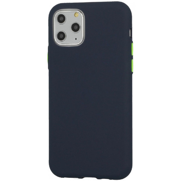 Θήκη Σιλικόνης Solid Flexible TPU Για Apple iPhone 12 Pro Max Blue Navy