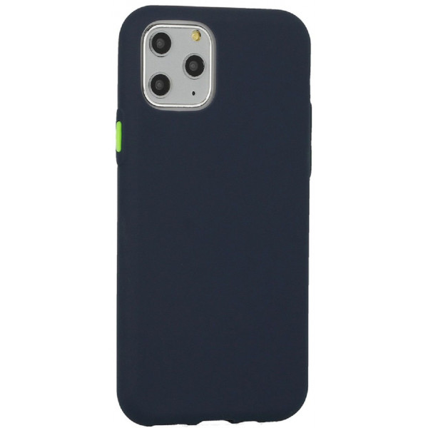 Θήκη Σιλικόνης Solid Flexible TPU Για Apple iPhone 12 Pro Max Blue Navy