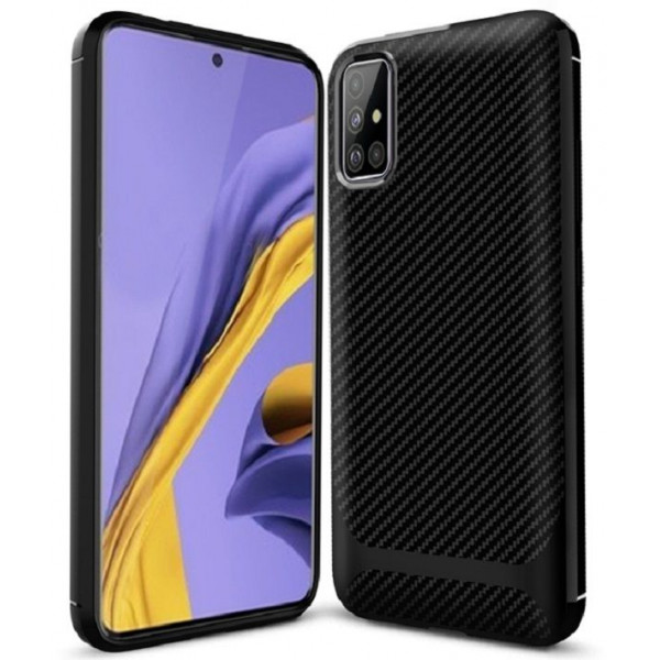 Θήκη Σιλικόνης Carbon Protect TPU Για Apple iPhone 12 Pro Max Μαύρη