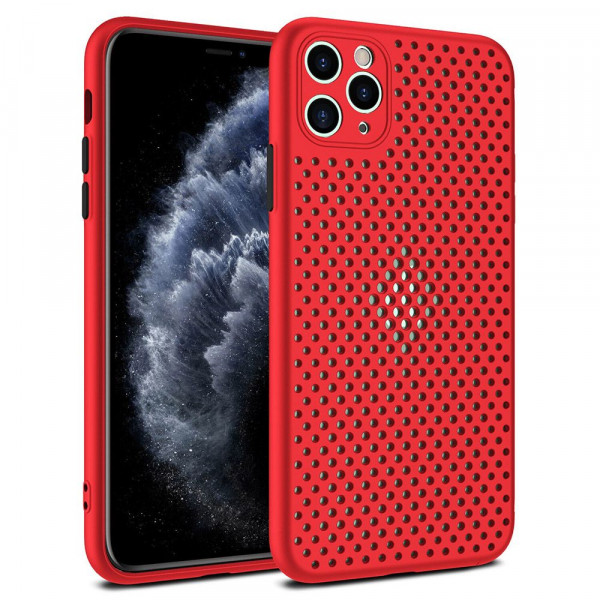 Θήκη Σιλικόνης Breath TPU Για Apple iPhone 12 Pro Κόκκινη