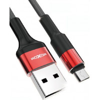 Καλώδιο Σύνδεσης/Φόρτισης Moxom Braided Cable Lightning 2m CC-54 iOS Red