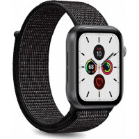 Puro Sport Band Nylon Λουράκι Apple Watch SE/6/5/4/3 (44/42mm) - Black (AW44SPORT-BLK)