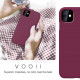 Θήκη Σιλικόνης Microfiber Για iPhone 11 Burgundy