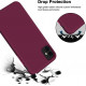 Θήκη Σιλικόνης Microfiber Για iPhone 11 Burgundy