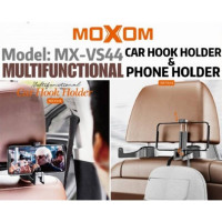 Moxom Βάση Κινητού Αυτοκινήτου MX-VS44 με Ρυθμιζόμενα Άγκιστρα Μαύρη