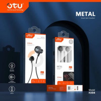 OTU HEADPHONES & MIC  HJ-04 SMART WIRE HEADSET METAL HIFI IN-EAR