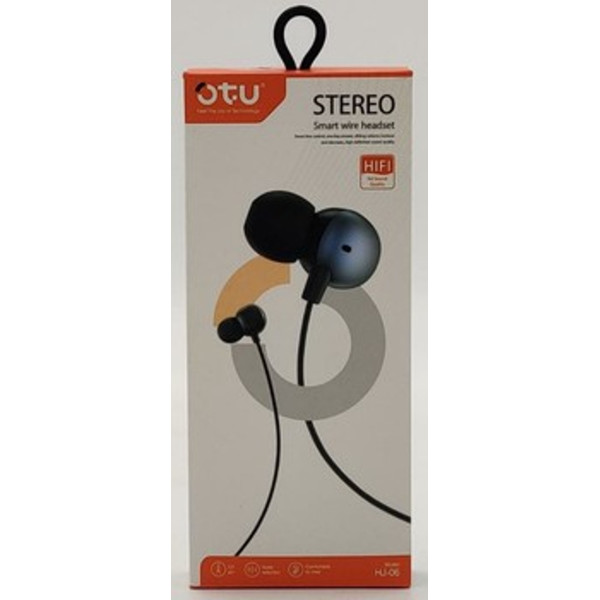 OTU HEADPHONES & MIC  HJ-06 SMART WIRE HEADSET