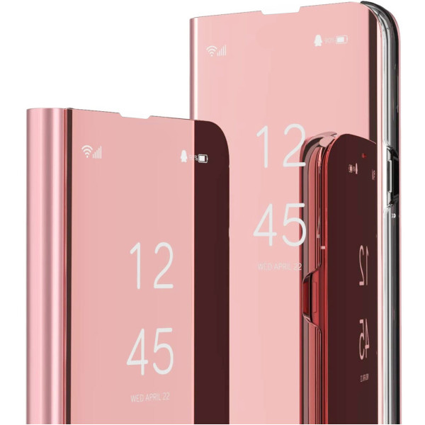 Oem Θήκη Clear View Cover Για Samsung Galaxy S9 Plus - Ρόζ-Χρυσή