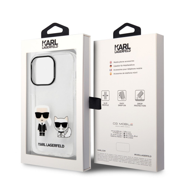 Karl Lagerfeld Ikonik Back Cover Πλαστικό Διάφανο (iPhone 14 Pro)