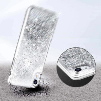 Θήκη Liquid Crystal Glitter Sparkle Armor TPU για Samsung Galaxy A13 4G/5G/A04s Silver