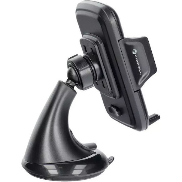 Forcell Βάση Κινητού Αυτοκινήτου Carbon HT1 με Ρυθμιζόμενα Άγκιστρα Μαύρη