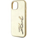 Θήκη Karl Lagerfeld Wrinkled PU Signature Logo για iPhone 15 Gold KLHCP15SPFMFBKMD Θήκη Karl Lagerfeld Wrinkled PU Signature Logo για iPhone 15 Gold KLHCP15SPFMFBKMD