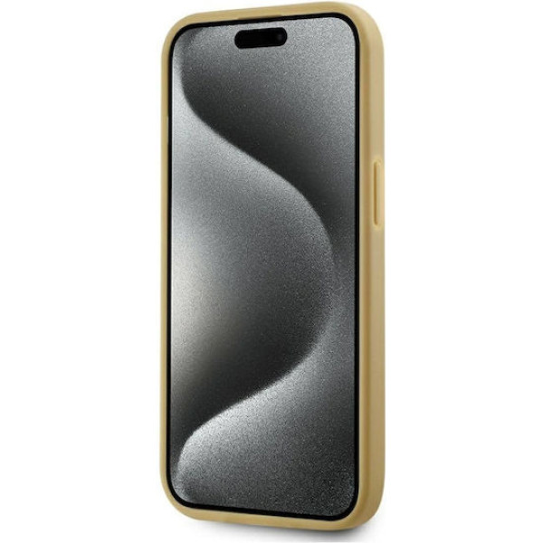 Θήκη Karl Lagerfeld Wrinkled PU Signature Logo για iPhone 15 Gold KLHCP15SPFMFBKMD Θήκη Karl Lagerfeld Wrinkled PU Signature Logo για iPhone 15 Gold KLHCP15SPFMFBKMD