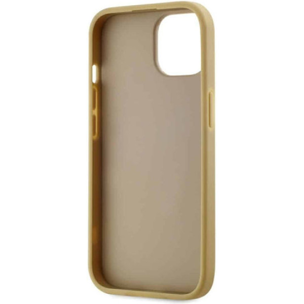 Θήκη Karl Lagerfeld Wrinkled PU Signature Logo για iPhone 15 Gold KLHCP15SPFMFBKMD Θήκη Karl Lagerfeld Wrinkled PU Signature Logo για iPhone 15 Gold KLHCP15SPFMFBKMD