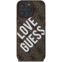 Guess 4g Big Love Back Cover Δερματίνης / Δερμάτινο Καφέ (iPhone 16 Pro Max) GUHMP16XP4PLGWW
