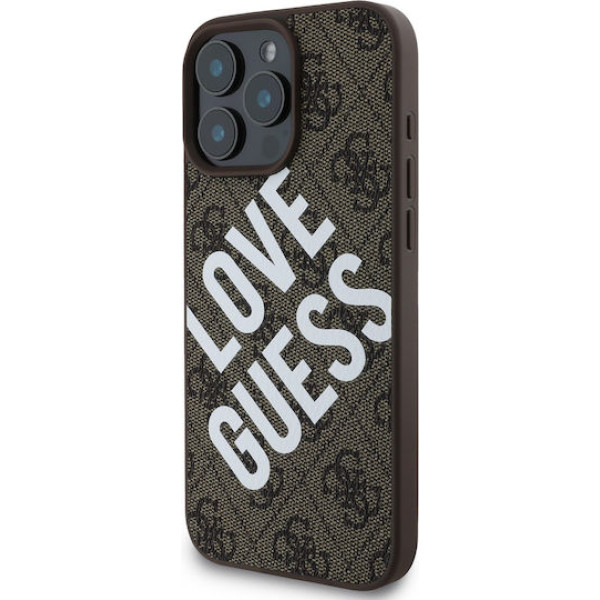 Guess 4g Big Love Back Cover Δερματίνης / Δερμάτινο Καφέ (iPhone 16 Pro Max) GUHMP16XP4PLGWW Guess 4g Big Love Back Cover Δερματίνης / Δερμάτινο Καφέ (iPhone 16 Pro Max) GUHMP16XP4PLGWW