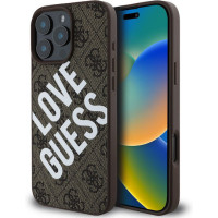 Guess 4g Big Love Back Cover Δερματίνης / Δερμάτινο Καφέ (iPhone 16 Pro Max) GUHMP16XP4PLGWW