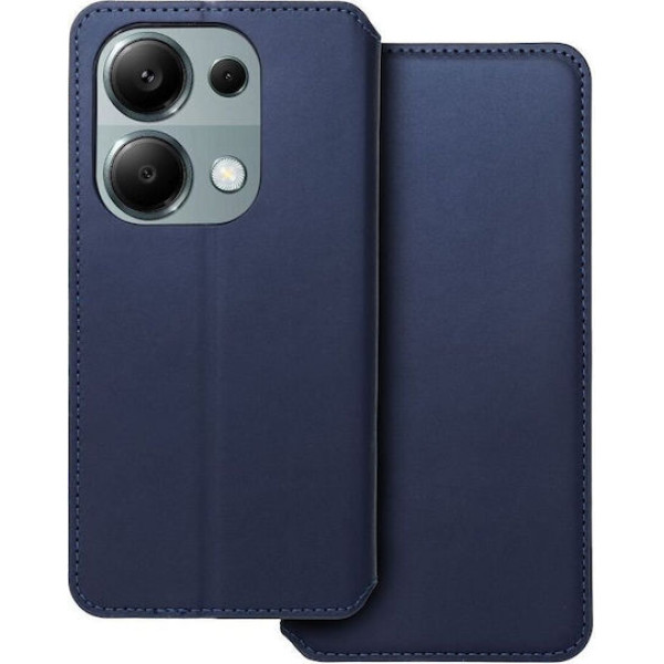 DUAL POCKET Book case for XIAOMI Redmi Note 13 Pro 4G / Poco M6 Pro 4G navy