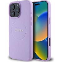 Guess Pu Grained Classic Back Cover Μωβ (iPhone 16 Pro Max) GUHMP16XPGHSMMU