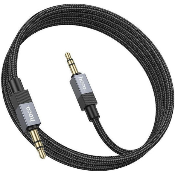 HOCO UPA32 καλώδιο AUX Jack 3.5mm σε Jack 3.5mm, 1μ, μαύρο